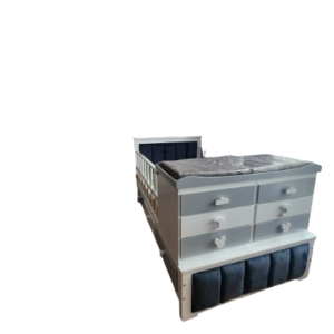 CAMA CUNA CONVERTIBLE TAPIZADA.